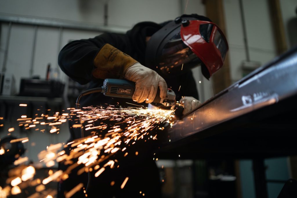 manual labour welding